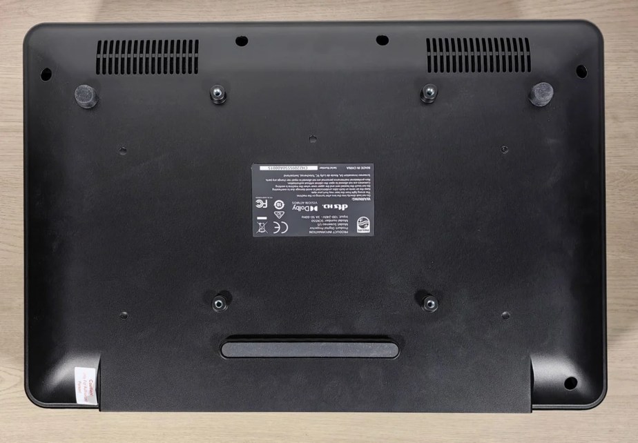 Le vidéoprojecteur, vue de dessous
