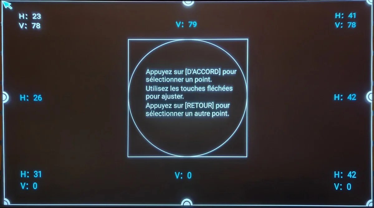 L'exercice consiste à placer les coins