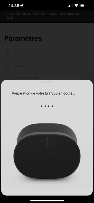 Puis connectée automatiquement au réseau WiFi du smartphone.