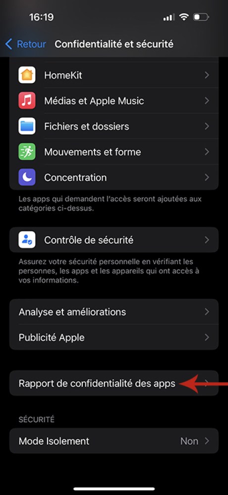 Comment gagner en confidentialité avec iOS 16 05 copie