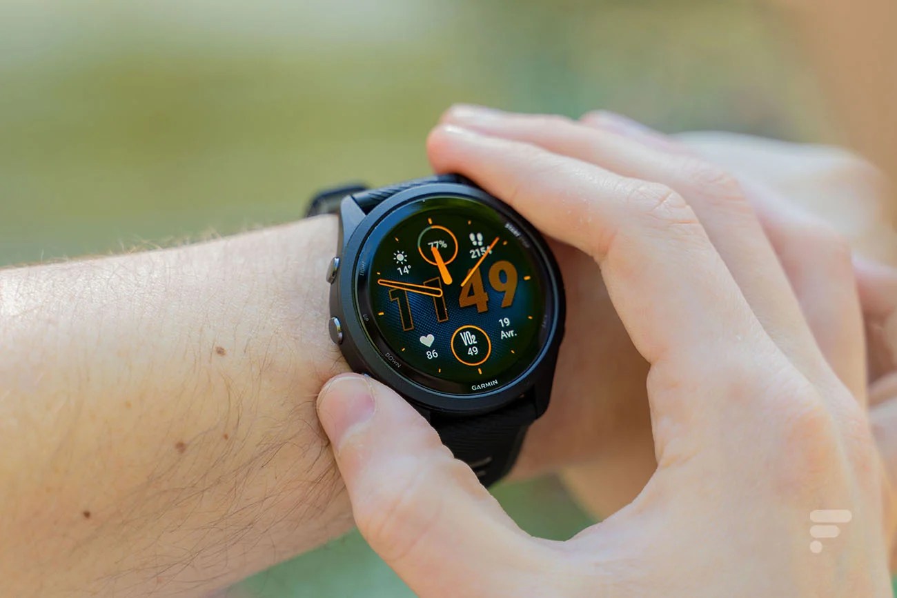 L'écran Oled de la Garmin Forerunner 265