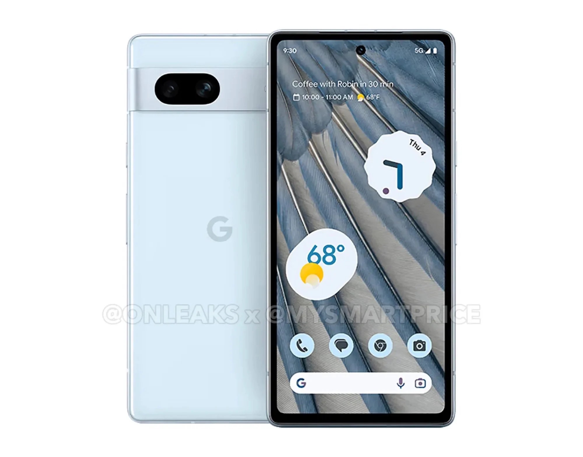 Les supposés Google Pixel 7 // Source : OnLeaks