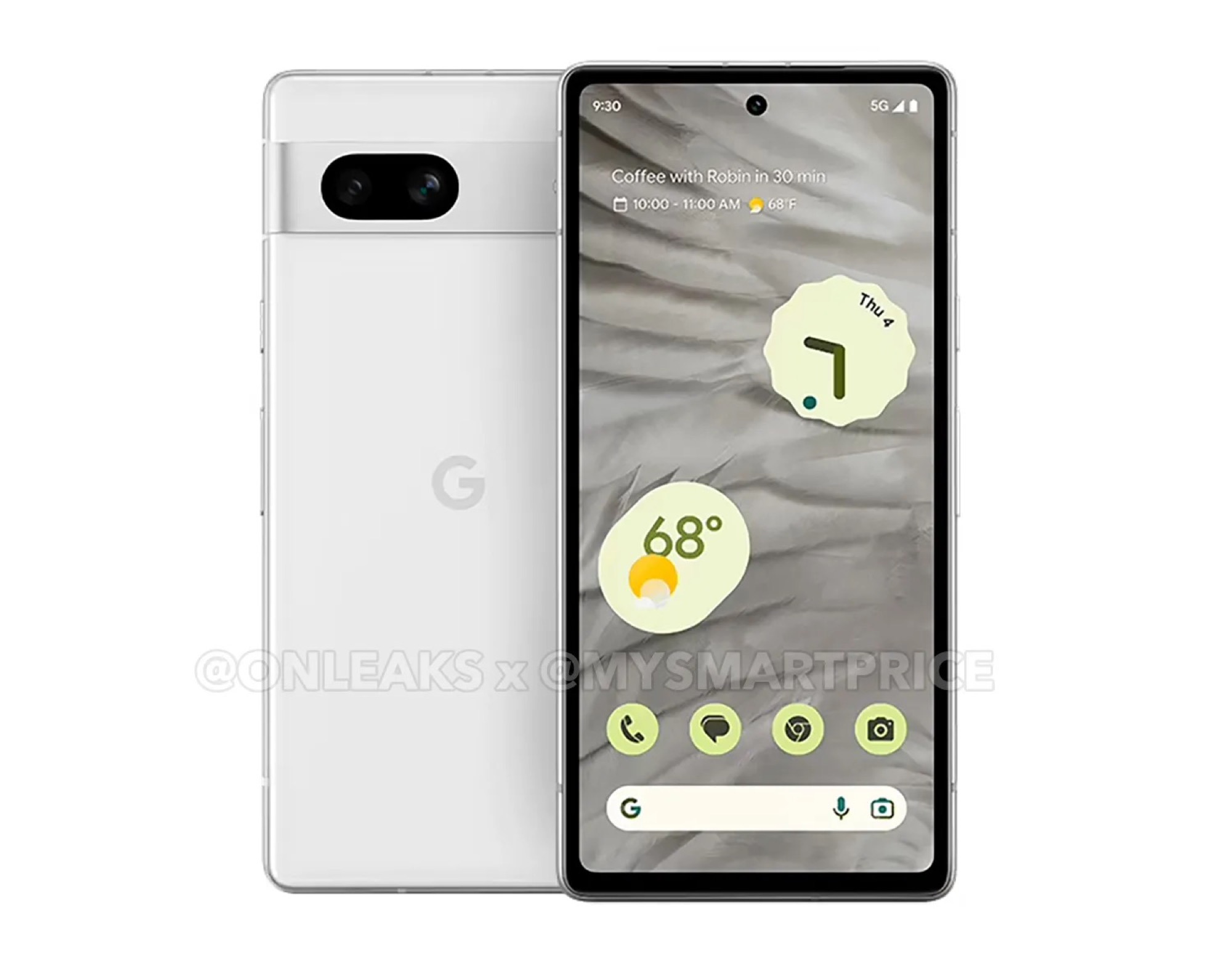 Les supposés Google Pixel 7 // Source : OnLeaks