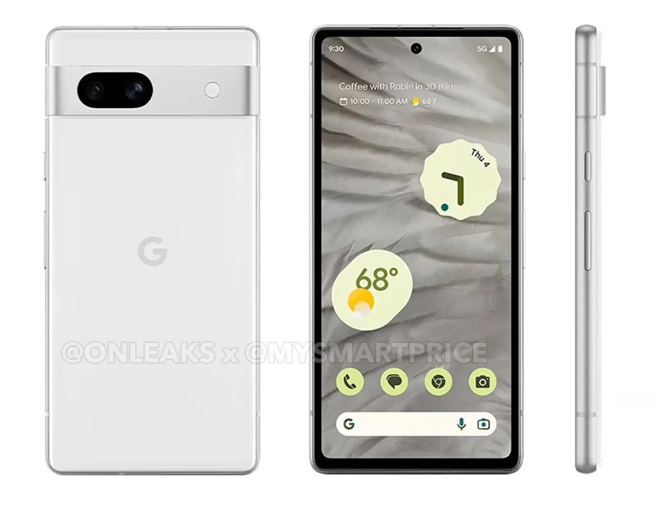 Les supposés Google Pixel 7 // Source : OnLeaks