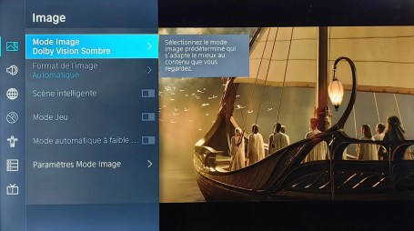 Le téléviseur est compatible Dolby Vision