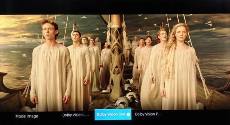 Avec le mode Dolby Vision Sombre