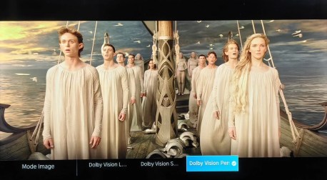 Avec le mode Dolby Vision Personnalisé