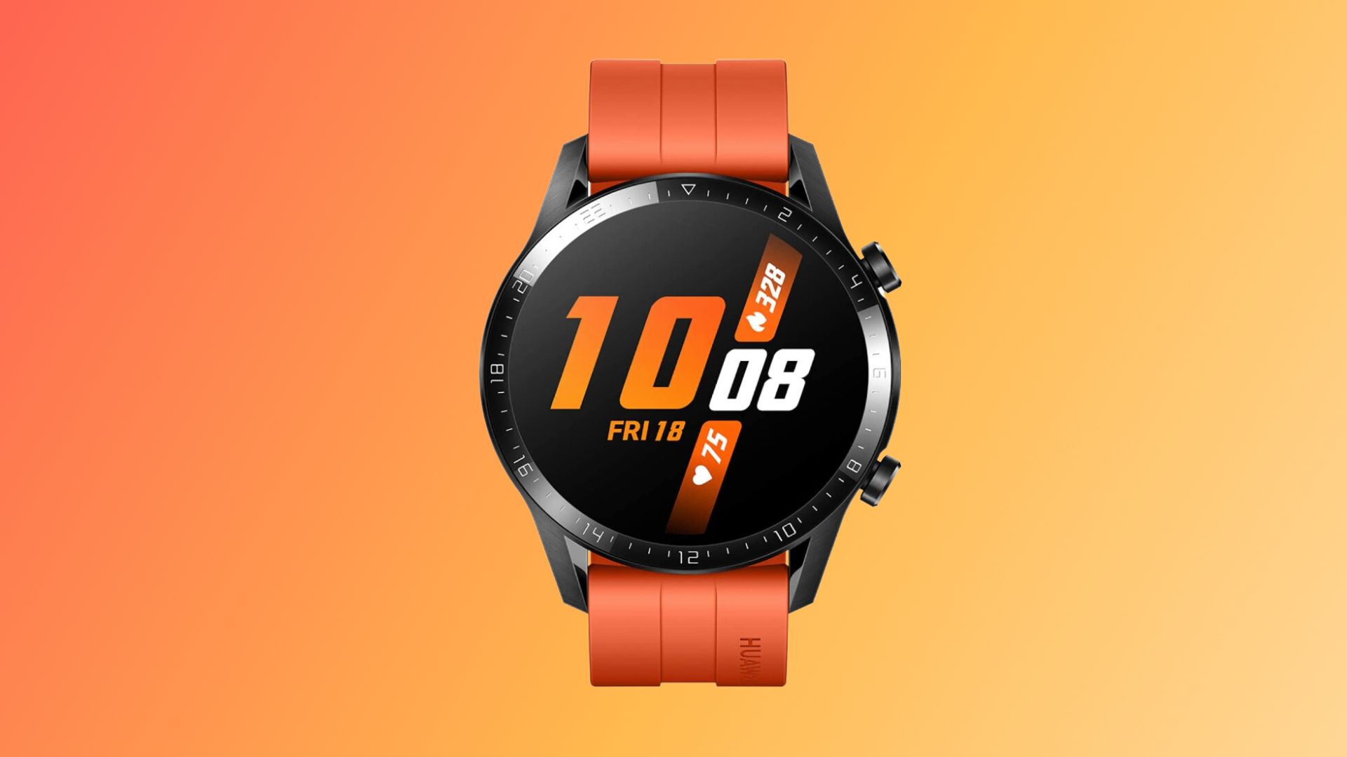 La Huawei Watch GT 2 dans son joli coloris orange est a moitie prix sur Amazon