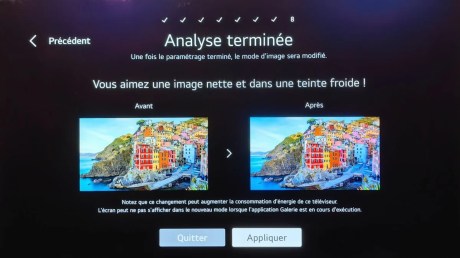 L'image finale, selon vos préférences, par rapport à l'image originale.