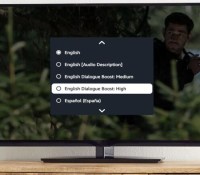Les options d'augmentation des dialogues sur Prime Video // Source : Amazon