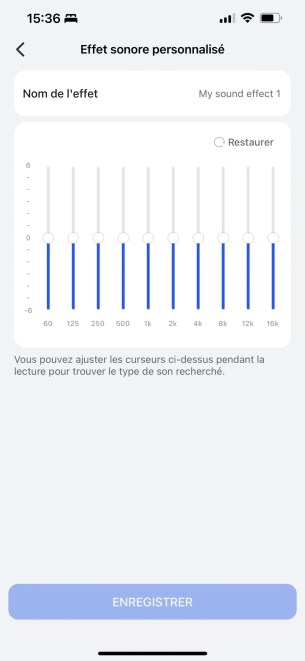 L'égaliseur à 16 bandes.