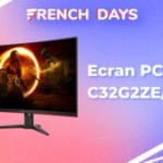 Cet écran PC gamer (31,5″, 240 Hz, FreeSync) ne dépasse pas les 200 euros lors des French Days