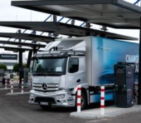 Camion électrique recharge