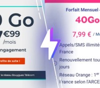 Forfait Versus  Lebara vs Cdiscount mobile 40 Go à 7,99 €mois