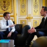 Emmanuel Macron et Elon Musk, ce 15 mai, au Palais de l'Élysée // Source : Présidence de la République - Twitter