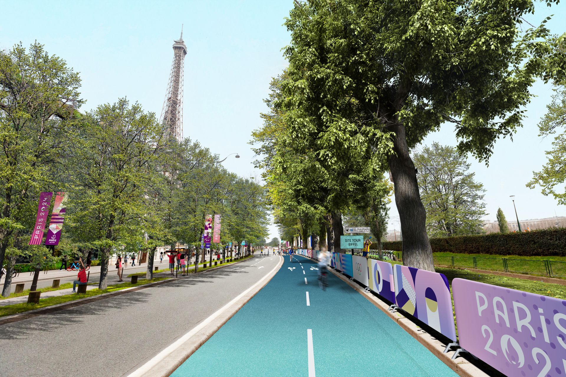 Olympiste cyclable Paris JO 2024