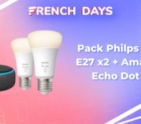 Pack Philps Hue E27 x2 + Amazon Echo Dot 3 — French Days 2023