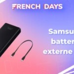 Cette batterie externe Samsung (20 000 mAh) coûte moins de 20 € pendant les French Days