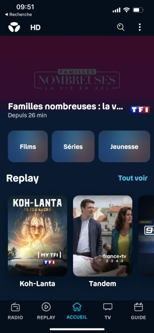 Films, séries, émissions... Tout y est.