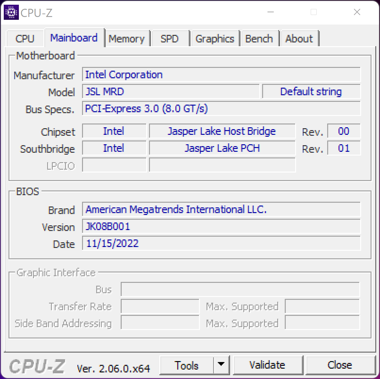 CPU-Z / Source : Nerces – Frandroid