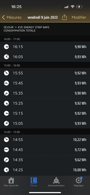 Eve Energy Strip capture application 11