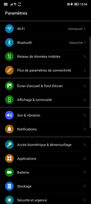 Magic UI 6.1 sur le Honor Magic5 Lite // Source : Frandroid