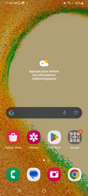 Samsung A04s home