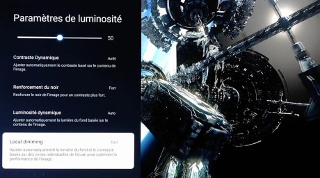 La fonction Local dimming en action.