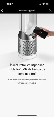 Dyson purifier cool capture d'écran appli myDyson 03