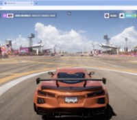 « Forza Horizon 5 » sur PC, dans un navigateur // Source : Shadow