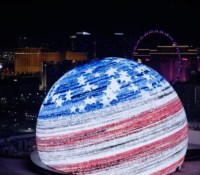 Voici The Sphere, la dernière attraction installée en plein centre de Las Vegas // Source : YouTube - The Sphere