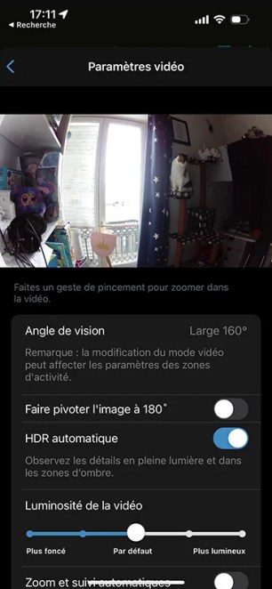 Arlo 5 Pro capture Paramètres Application Arlo Secure 03