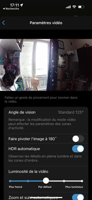 Arlo 5 Pro capture Paramètres Application Arlo Secure 04