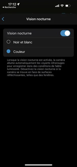 Arlo 5 Pro capture Paramètres Application Arlo Secure 06