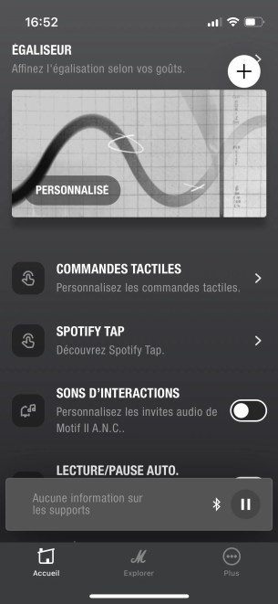 l'application des Marshall Motif II ANC