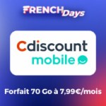 Voici le forfait mobile le plus intéressant des French Days : 70 Go pour seulement 7,99 €/mois
