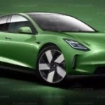 Rendu imaginaire de la Tesla Model 2 // Source : Carscoops