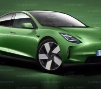 Rendu imaginaire de la Tesla Model 2 // Source : Carscoops