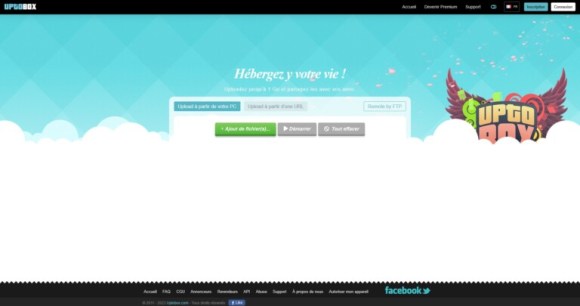 capture du site UpToBox avant sa fermeture // Source : Numerama