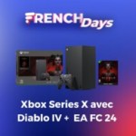 EA FC 24 est offert avec ce pack Xbox Series X (Diablo IV) en promo chez la Fnac EA FC 24 est offert avec ce pack Xbox Series X (Diablo IV) en promo chez la Fnac