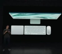 L'iMac M3 avec ses nouveaux périphériques // Source : Apple