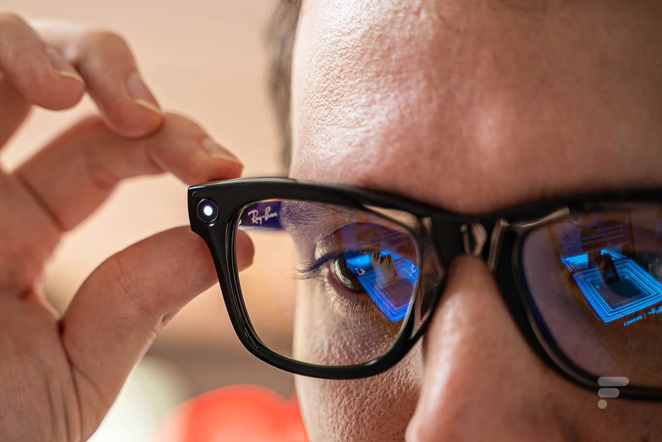 La LED des Ray-Ban Meta s'allume à l'enregistrement d'une photo ou d'une vidéo