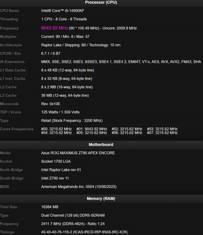 Intel Core i9-14900KF overclock-2