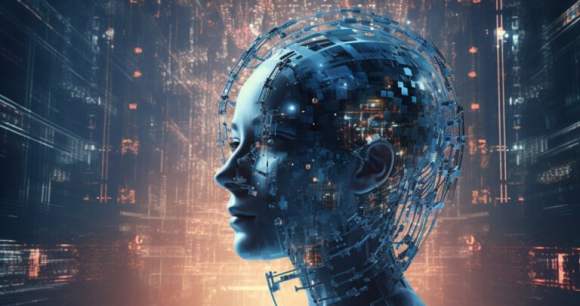 Une image générée par Midjourney avec un prompt demandant une illustration d'intelligence artificielle // Source : Frandroid