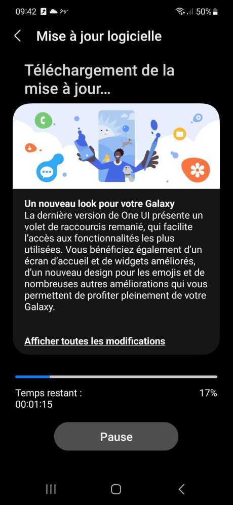 Mise à jour One UI 6