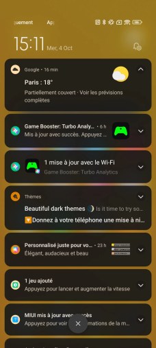 De nombreux notifications non demandée sur MIUI