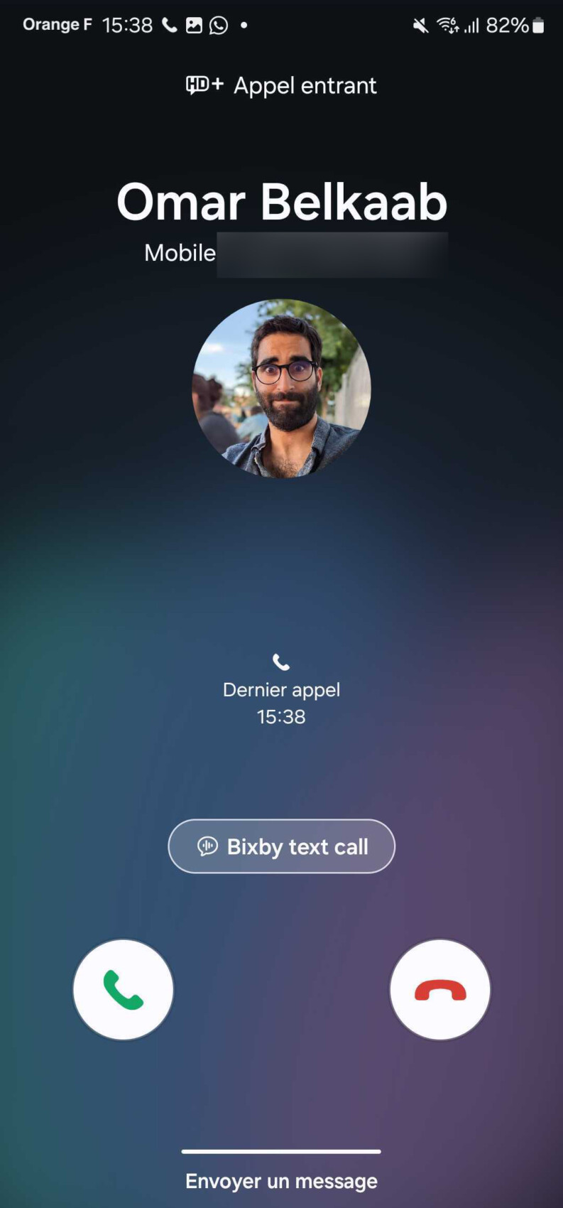 Bixby text call