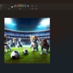 microsoft-paint-dall-e-generation-image-cocreateur-chats-football