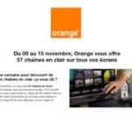 Orange : des chaines TV ciné, sport et jeunesse sont offertes pendant une semaine