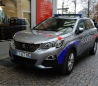 Peugeot 5008 de la Police Nationale, pour illustration // Source : Wikimedia Commons
